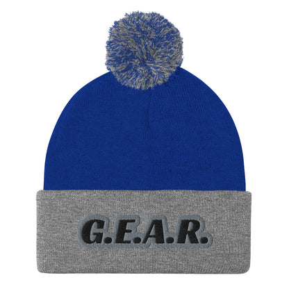 C Pom-Pom Beanie